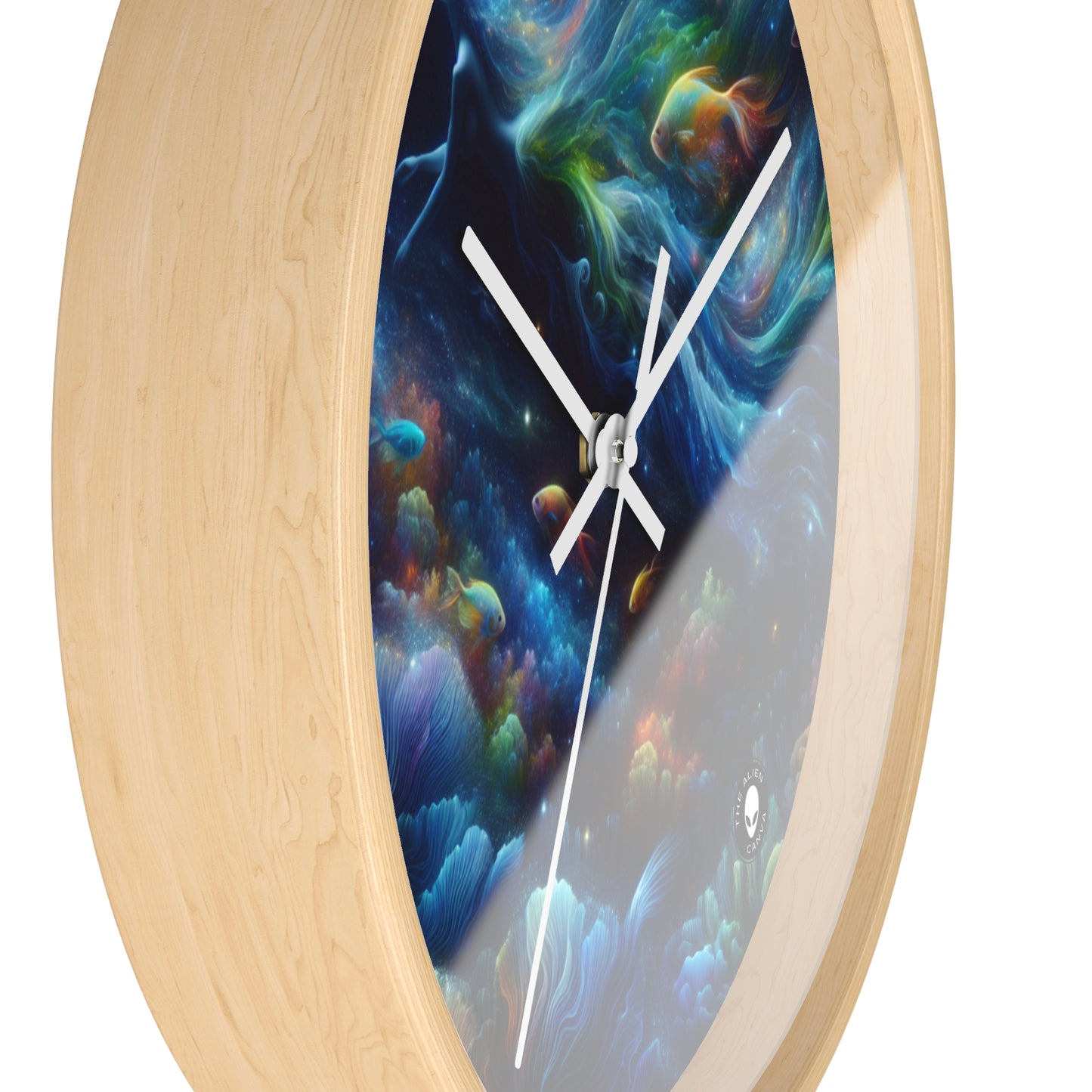 "Enchantment Under the Stars: A Mystical Underwater Journey" - The Alien Wall Clock