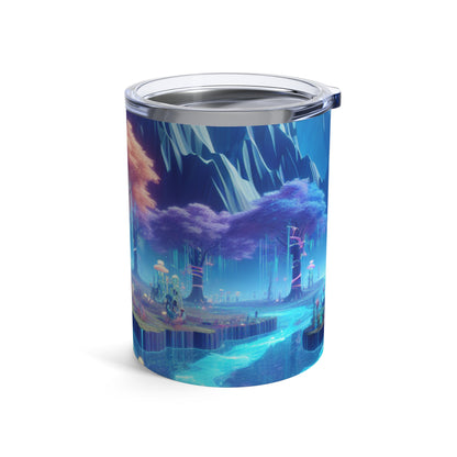 "Dreamscape Odyssey" - The Alien Tumbler 10oz Virtual Reality Art