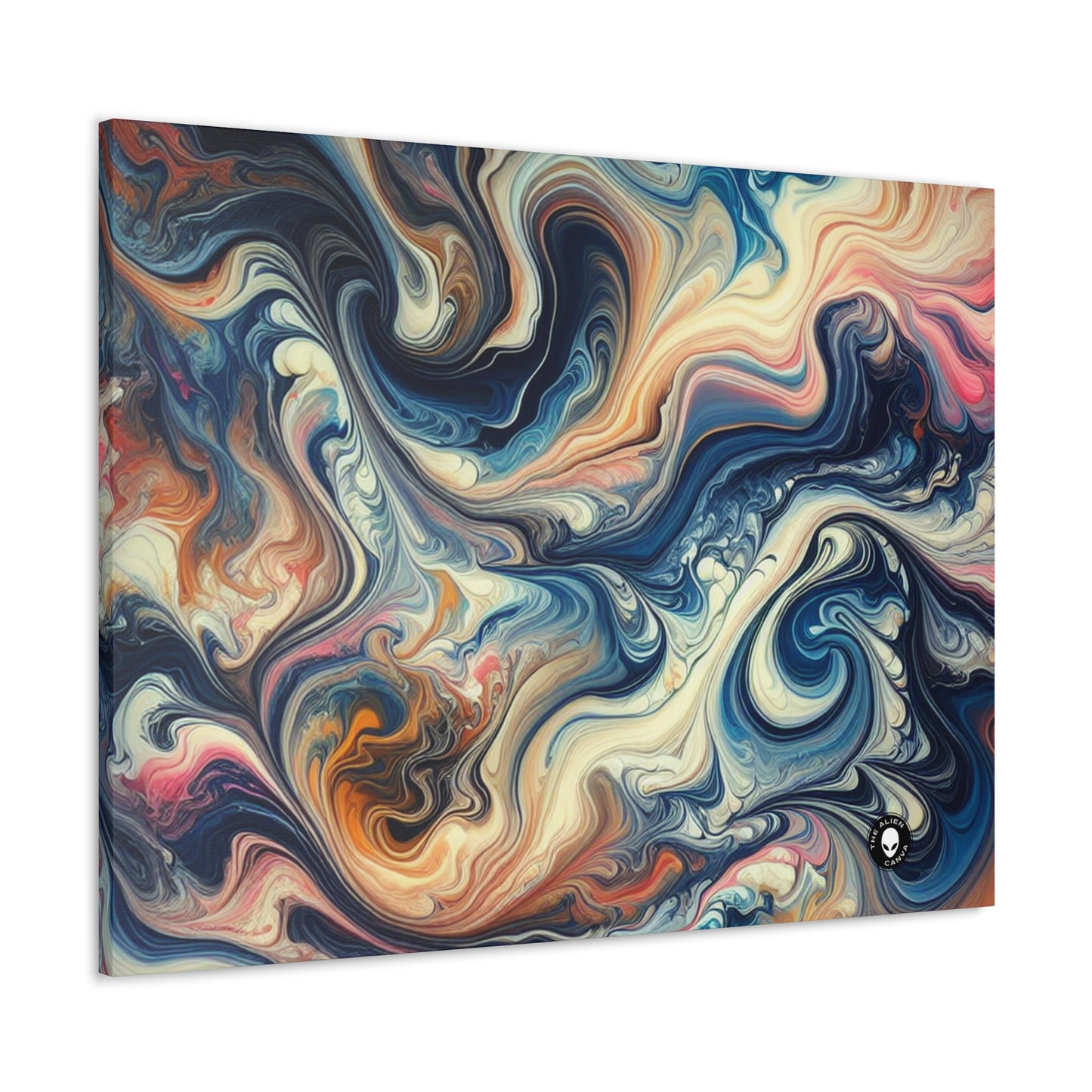 Exuberante selva tropical: vertido de acrílico inspirado en la belleza tropical - The Alien Canva Acrylic Pouring