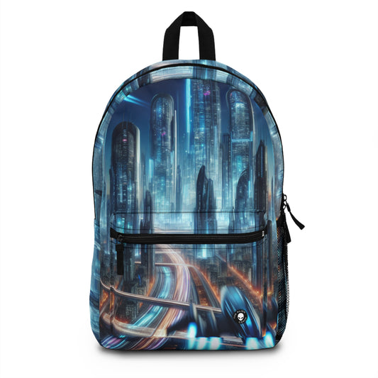 "Neon Skyline: Future Cityscapes" - The Alien Backpack