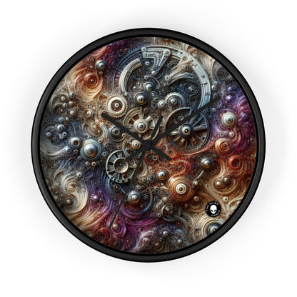 "Cybernetic Sentinel: A Futuristic Fusion of Man and Machine" - The Alien Wall Clock Bio-mechanical Art