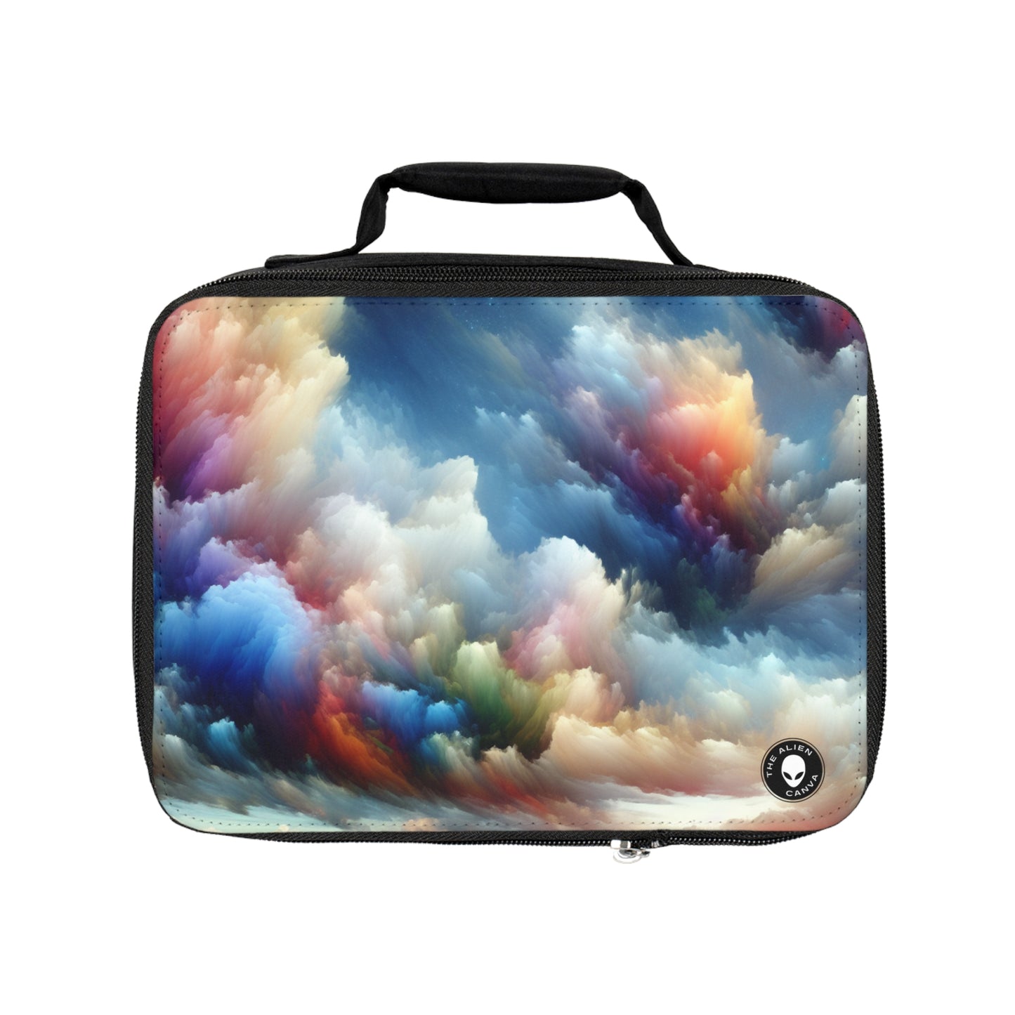 "Rainbow Cloudscape: A Surreal Watercolor Dream"- The Alien Lunch Bag