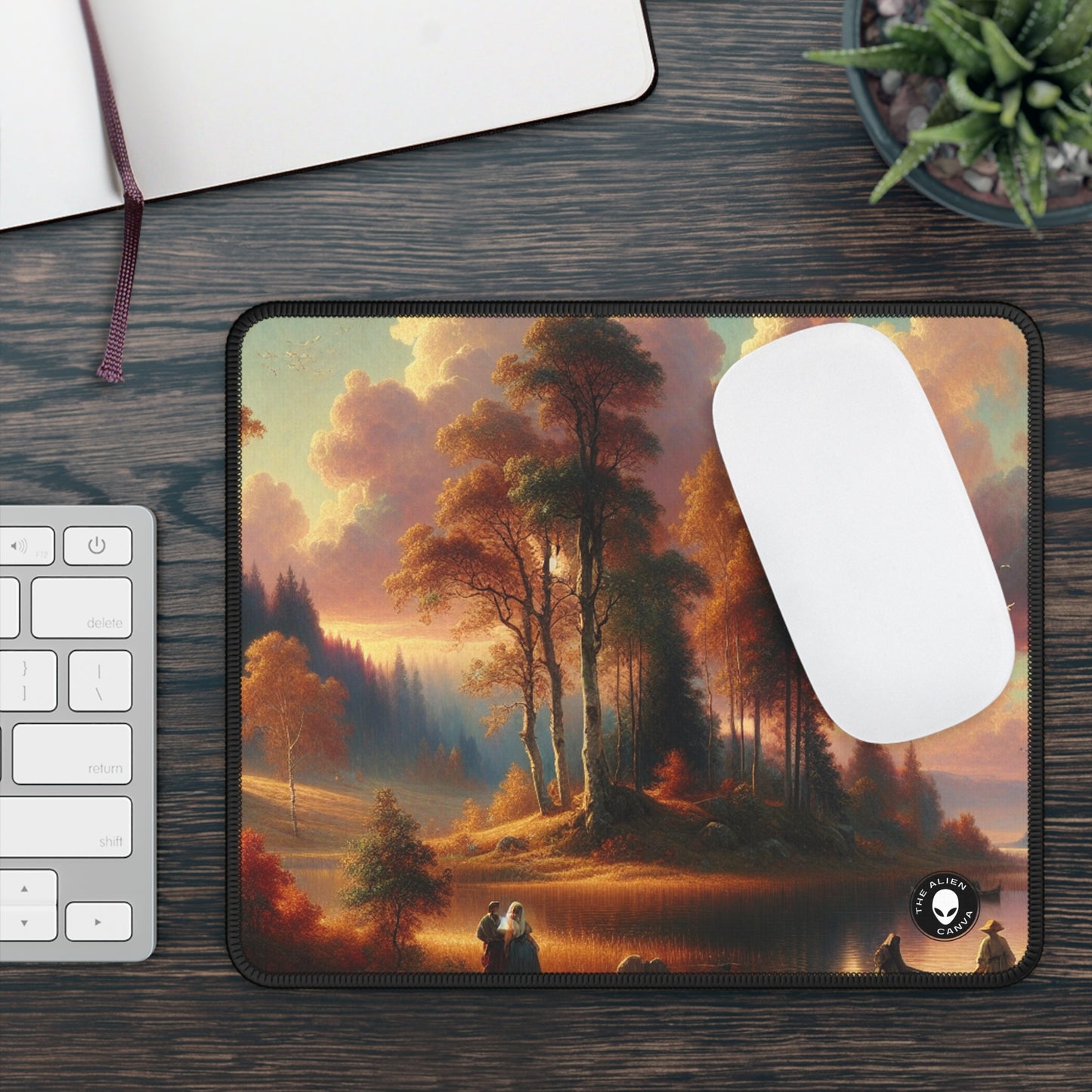 "Whispers of Love in the Enchanted Forest" - The Alien Gaming Mouse Pad Romanticism