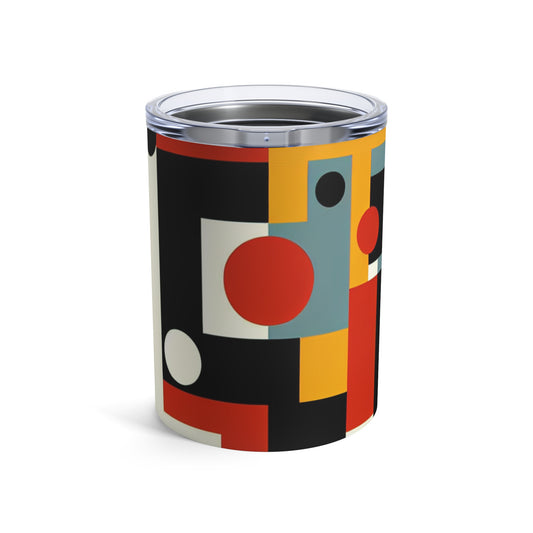 "Futurist Cityscape: Harmonizing Art and Technology in a Dynamic Constructivist Masterpiece" - The Alien Tumbler 10oz Constructivism