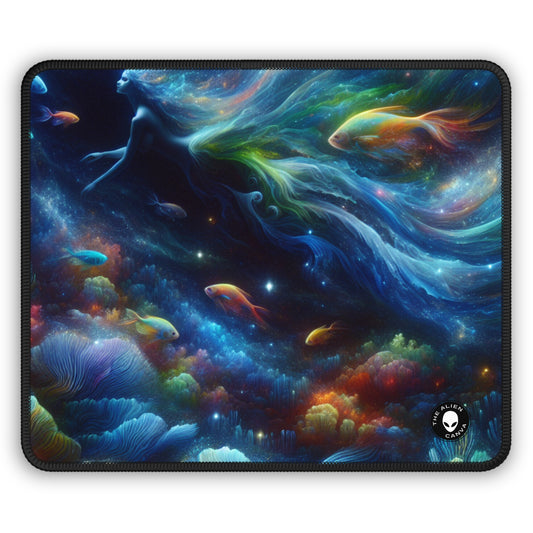 "Enchantment Under the Stars: A Mystical Underwater Journey" - The Alien Gaming Mouse Pad