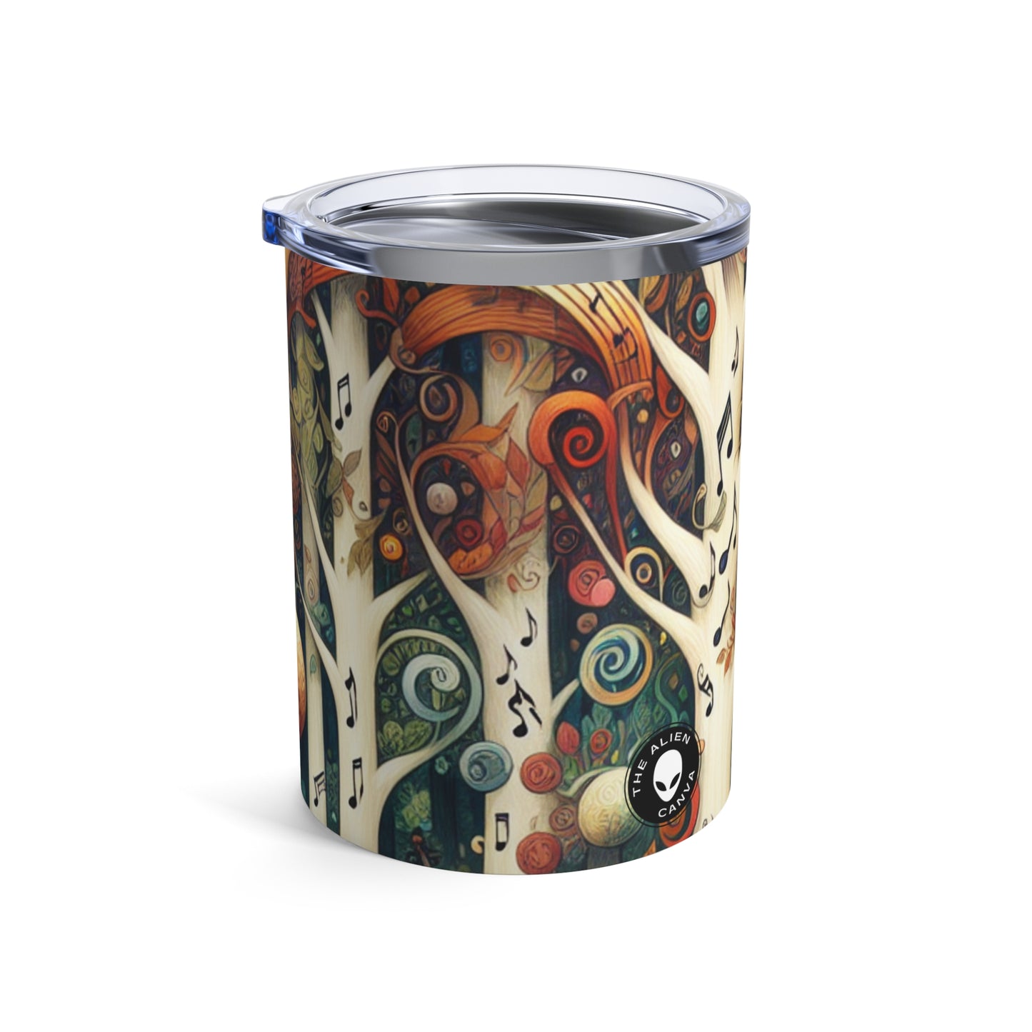 "Melodic Enchantment: The Instrumental Forest" - The Alien Tumbler 10oz