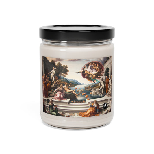 "Divine Enlightenment: A Renaissance Mythological Masterpiece" - The Alien Scented Soy Candle 9oz Renaissance