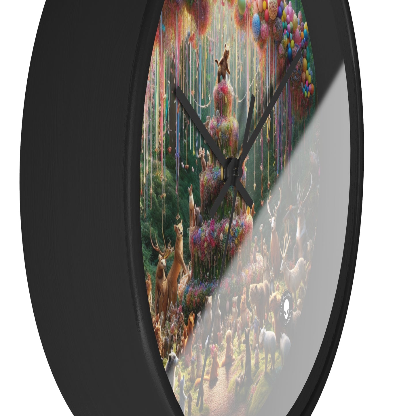 "Forest Fiesta" - The Alien Wall Clock