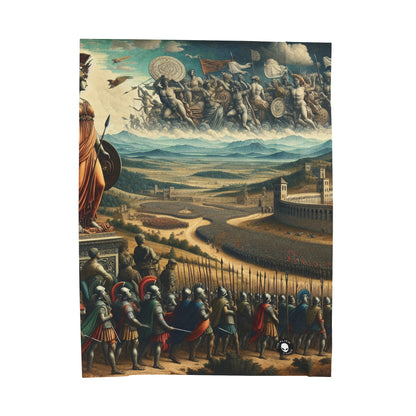 "Minerva Over the Renaissance Battlefield" - The Alien Velveteen Plush Blanket Renaissance Art