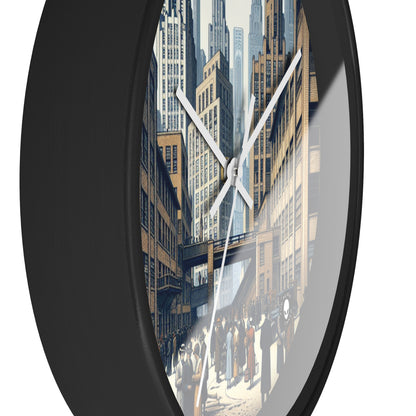 "Urban Geometry: A Modern Cityscape in New Objectivity" - The Alien Wall Clock New Objectivity