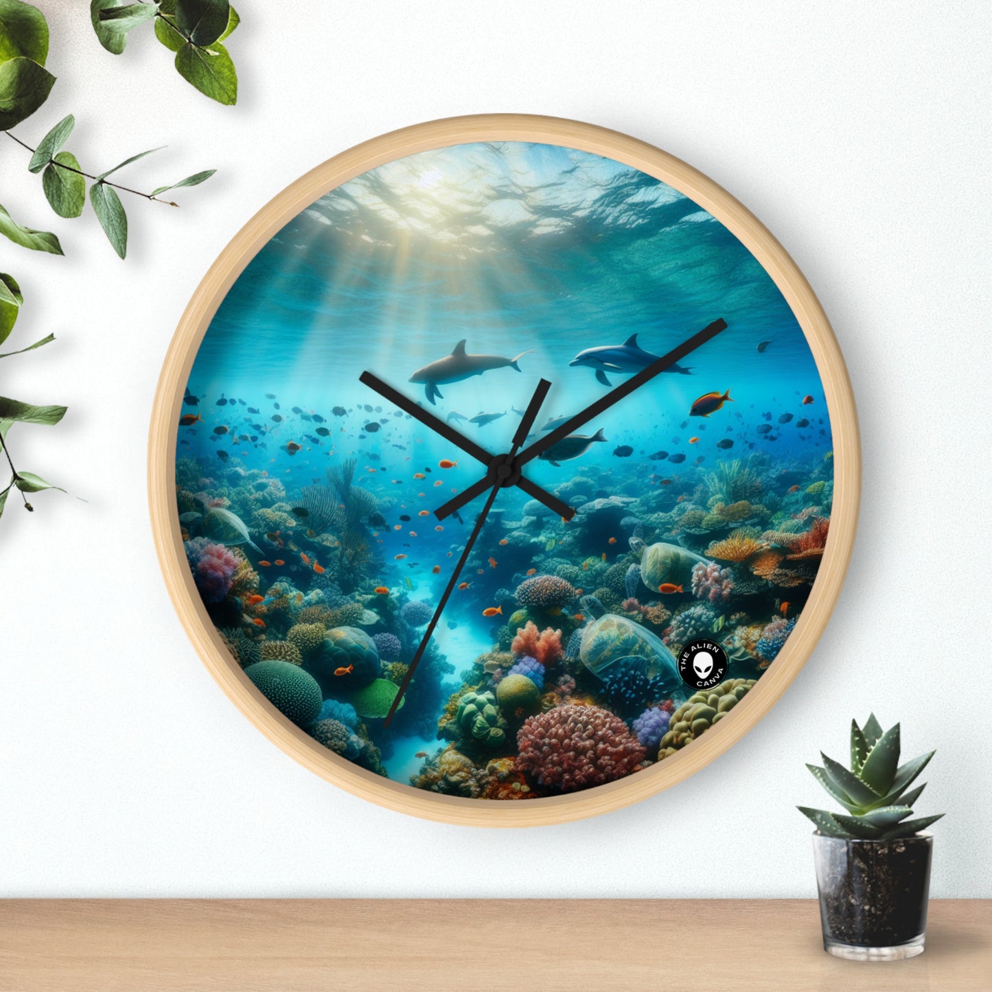 "Underwater Symphony" - The Alien Wall Clock