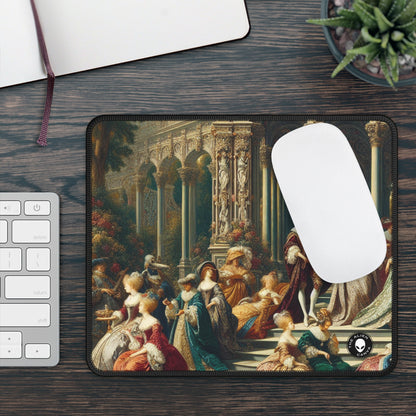 "Elegancia real: un retrato de jardín de inspiración gótica" - The Alien Gaming Mouse Pad International Gothic