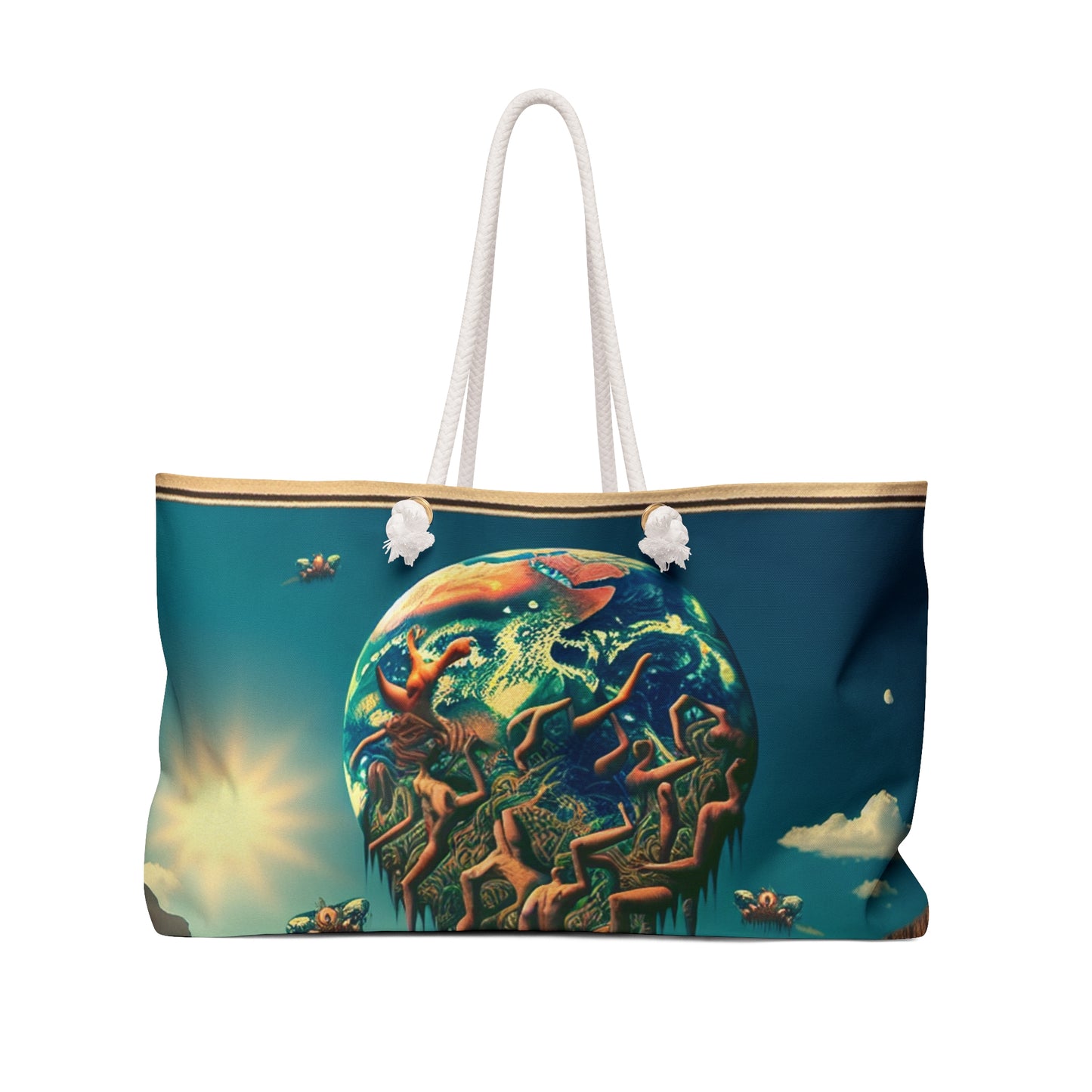 "Uprising in the Outback" - El bolso Alien Weekender estilo surrealista