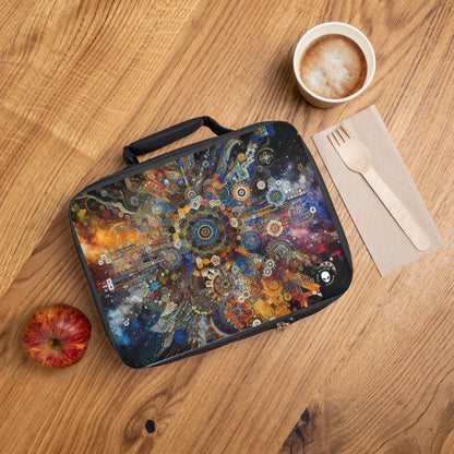 "Starry Night Body Art: Vivid Colors and Swirling Strokes"- The Alien Lunch Bag Body Art