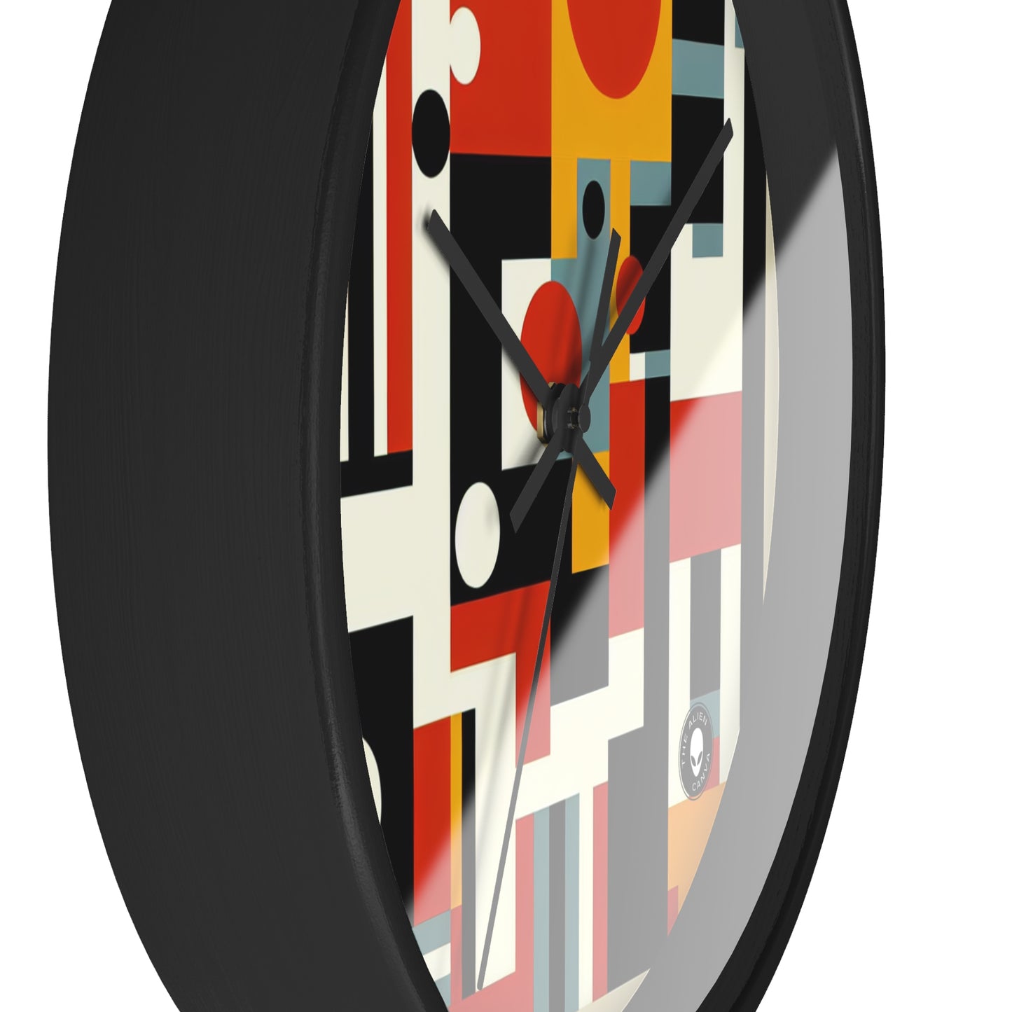 "Paysage urbain futuriste : harmoniser l'art et la technologie dans un chef-d'œuvre constructiviste dynamique" - The Alien Wall Clock Constructivism