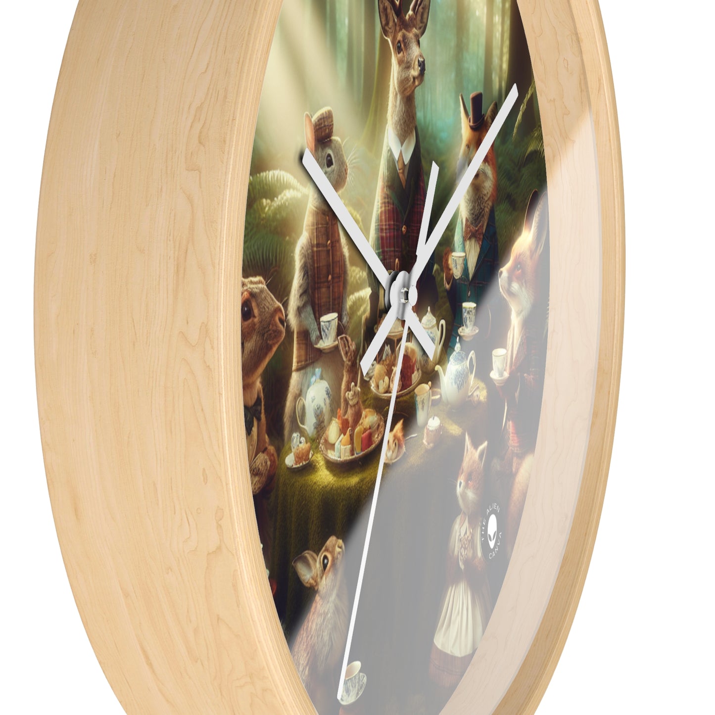 "Enchanted Tea Party" - The Alien Wall Clock