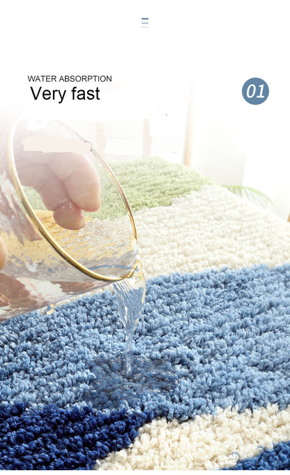 Tapis de bain à séchage rapide en microfibre