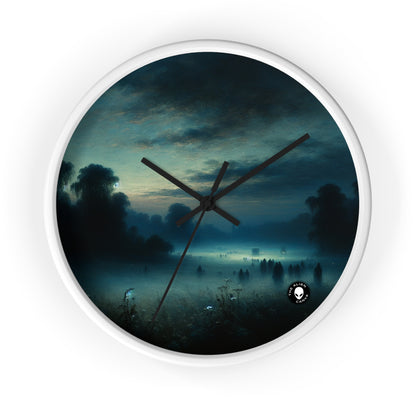 "Misty Twilight: A Tonalism Journey into Silent Serenity" - The Alien Wall Clock Tonalism