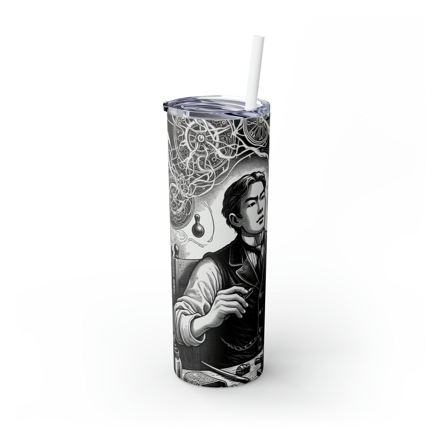 "Dream Weaver" - El vaso delgado Alien Maars® con pajita de 20 oz estilo manga/anime