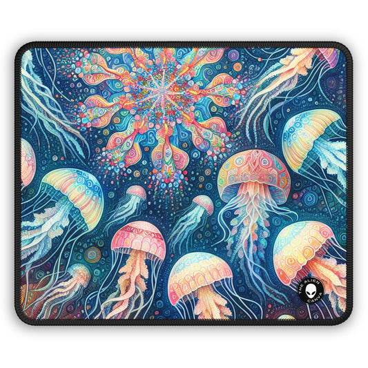 "Luminous Dance of the Deep" - The Alien Gaming Mouse Pad