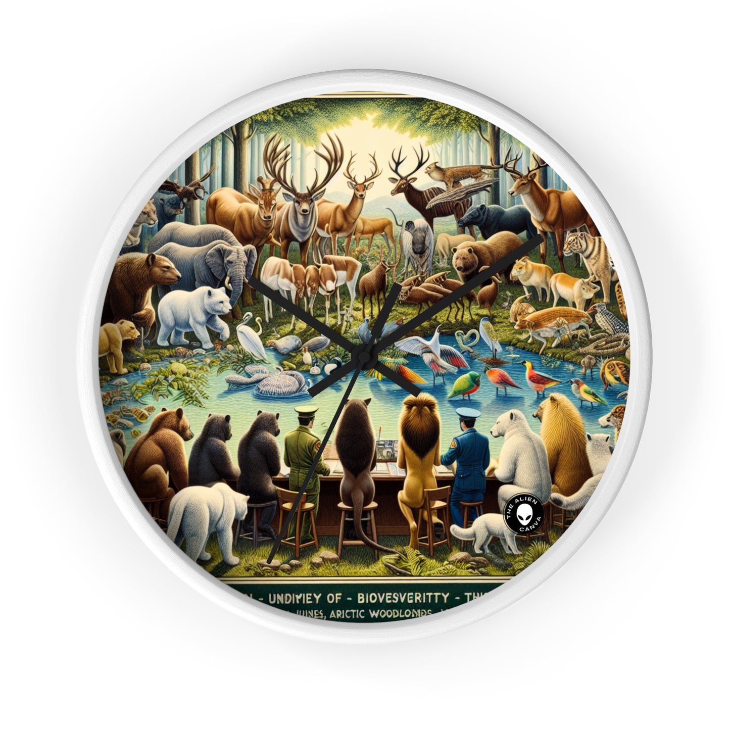 "United Wildlife: Guardians of Gaia" - The Alien Wall Clock