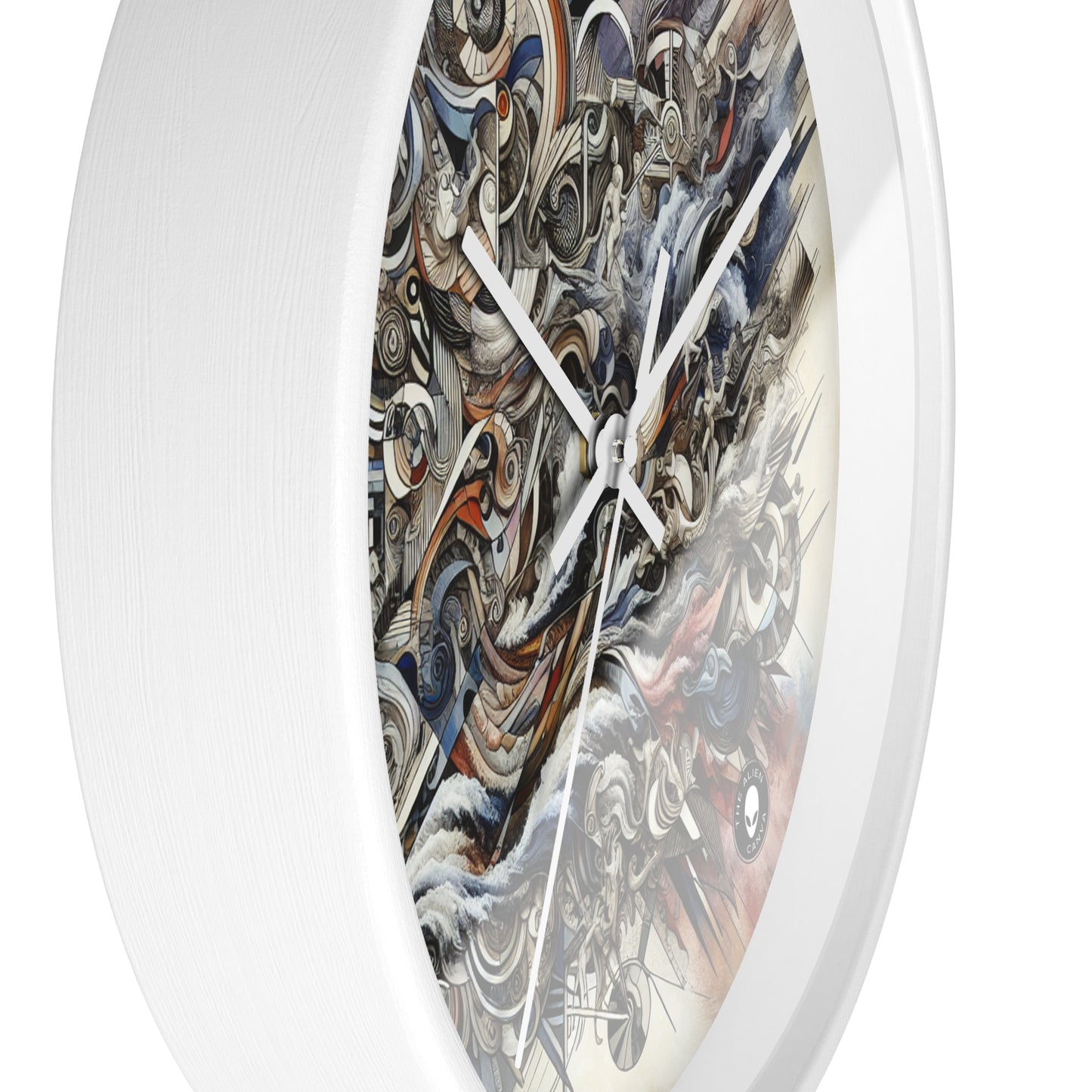 Title: "Challenging Taboos: Beyond Boundaries in Transgressive Art" - The Alien Wall Clock Transgressive Art