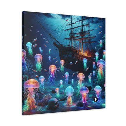 "Glowing Jellyfish Paradise: A Dreamy Underwater Adventure" - The Alien Canva