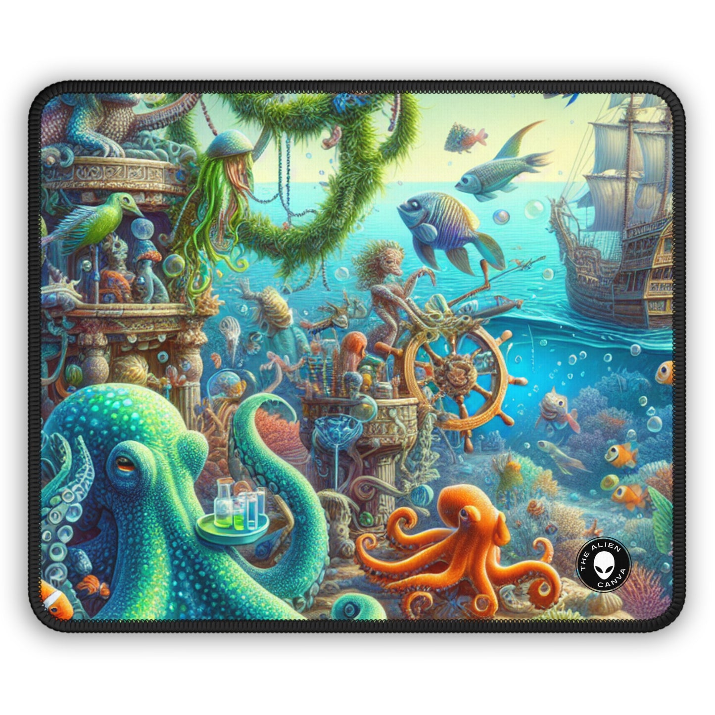 "Underwater Fiesta" - Le tapis de souris de jeu Alien