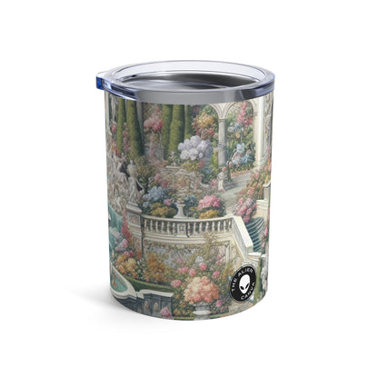 "Garden Elegance: A Rococo Affair" - The Alien Tumbler 10oz Rococo