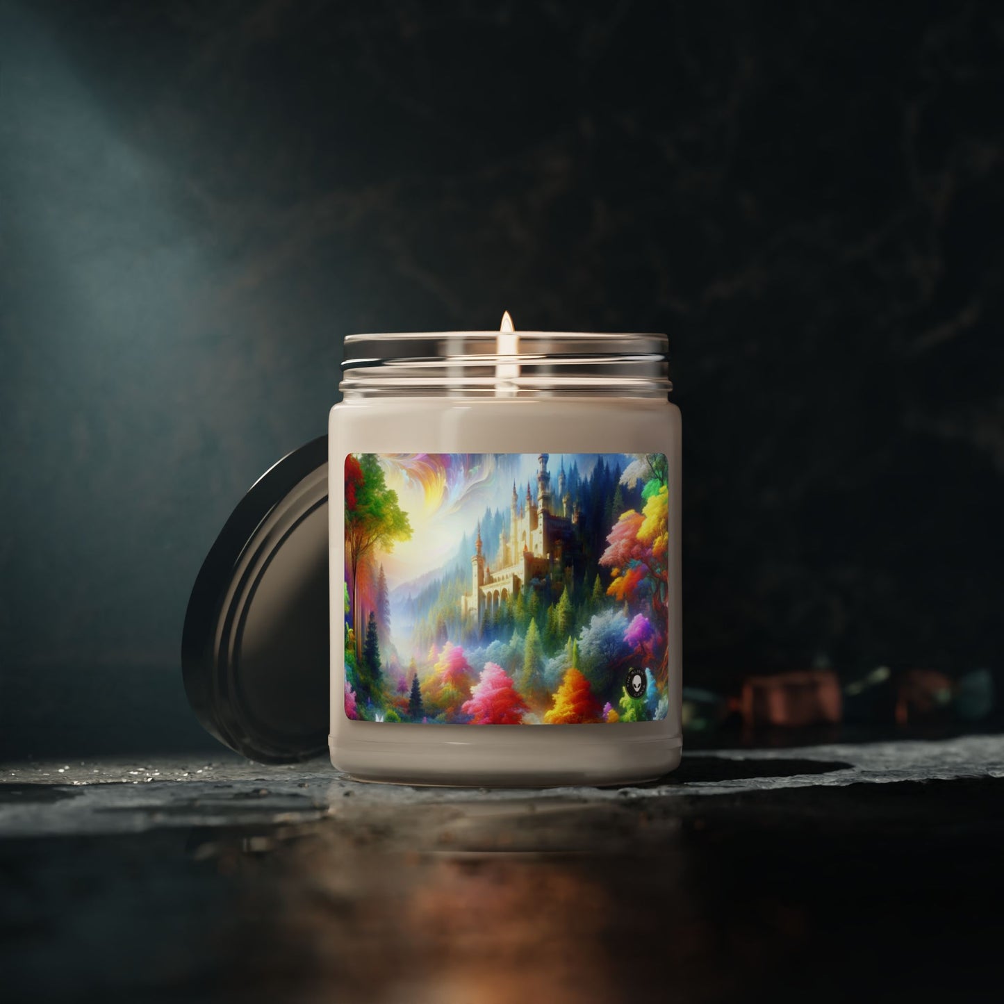 "Glowing Enchantment: The Castle in the Colorful Forest" - The Alien Scented Soy Candle 9oz