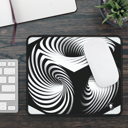 "Cubo convolucional: una ilusión óptica de movimiento incesante" - The Alien Gaming Mouse Pad Op Art