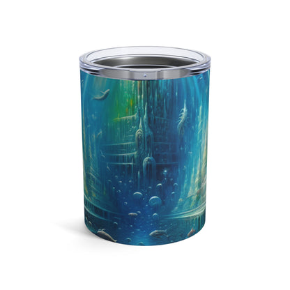 "La ville sous-marine enchantée" - Le verre Alien 10oz