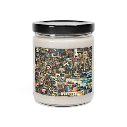 "Neon Nights: Art Brut Reflection of Urban Chaos" - The Alien Scented Soy Candle 9oz Art Brut