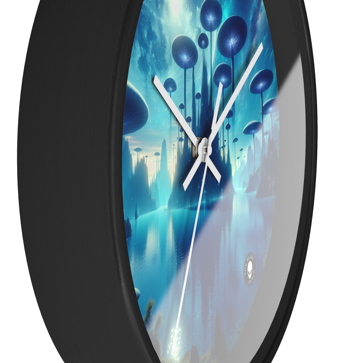 "Moonlit Mushroom Lake" - The Alien Wall Clock