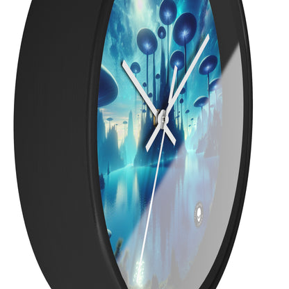 "Moonlit Mushroom Lake" - The Alien Wall Clock