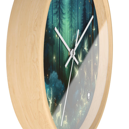 "Enchanted Night in the Whispering Woods" - The Alien Wall Clock