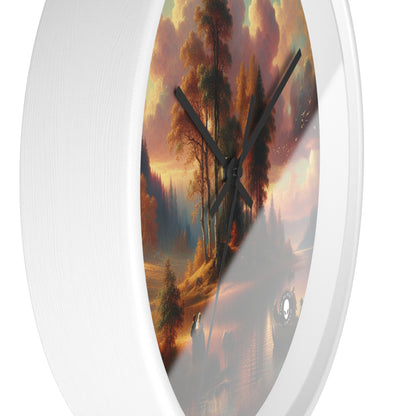 "Whispers of Love in the Enchanted Forest" - The Alien Wall Clock Romanticism