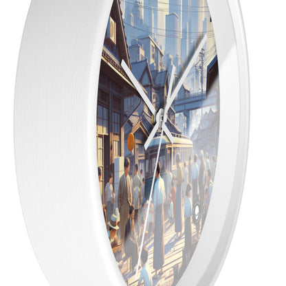 "Unity in Diversity: Community Garden" - The Alien Wall Clock Social Realism