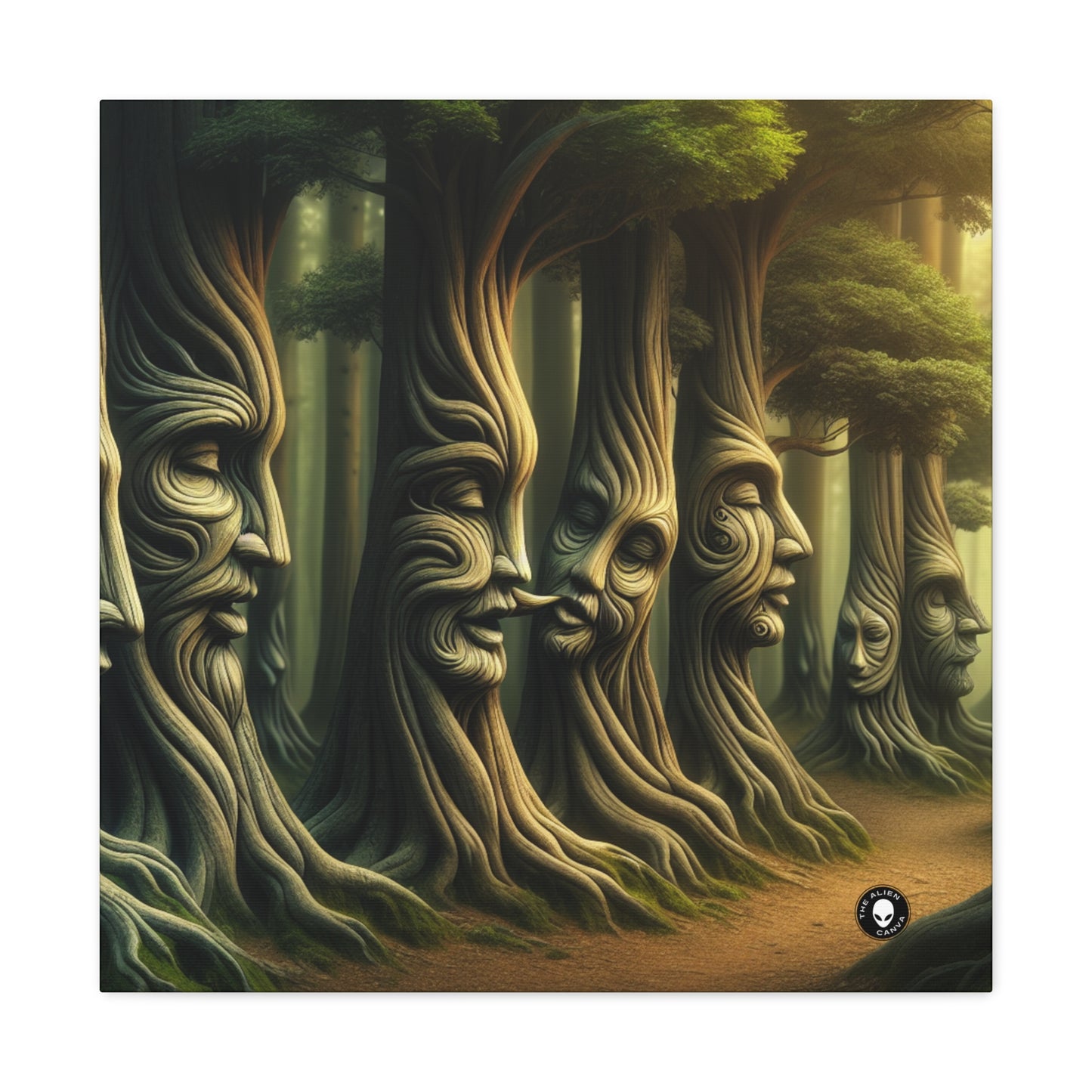 "Whispering Trees: Secrets of the Mystic Forest" - The Alien Canva