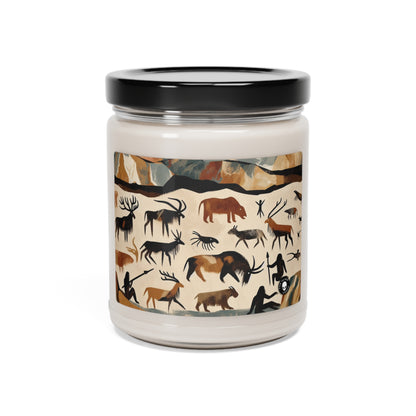 "The Discovery of Fire: A Cave Painting Tale" - The Alien Scented Soy Candle 9oz Cave Painting