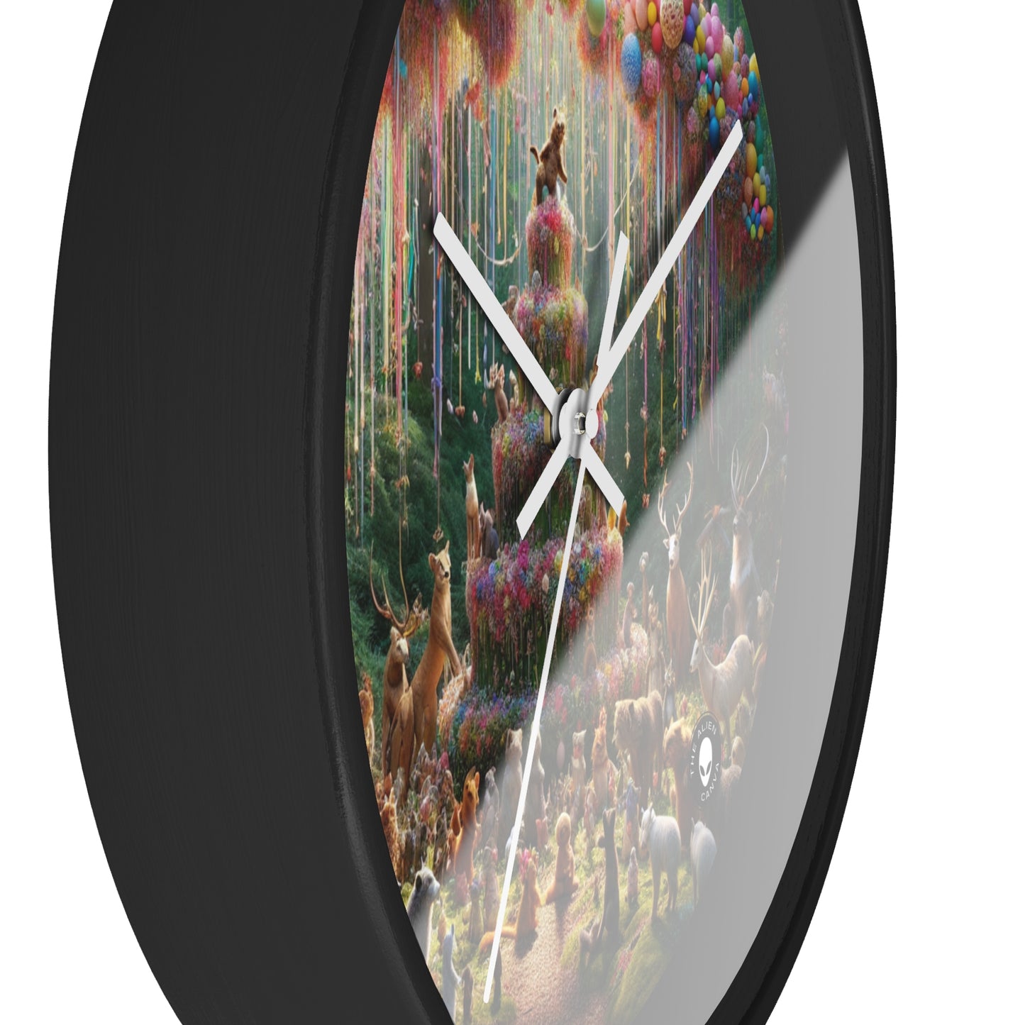 "Forest Fiesta" - The Alien Wall Clock