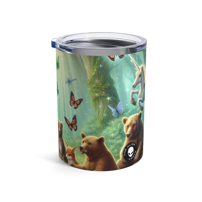 "Picnic en el bosque encantado" - Vaso extraterrestre de 10 oz