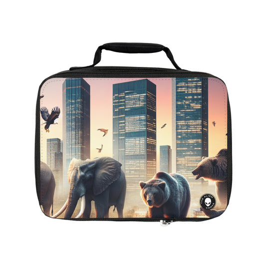 "Urban Zoology: A Surreal Cityscape"- The Alien Lunch Bag