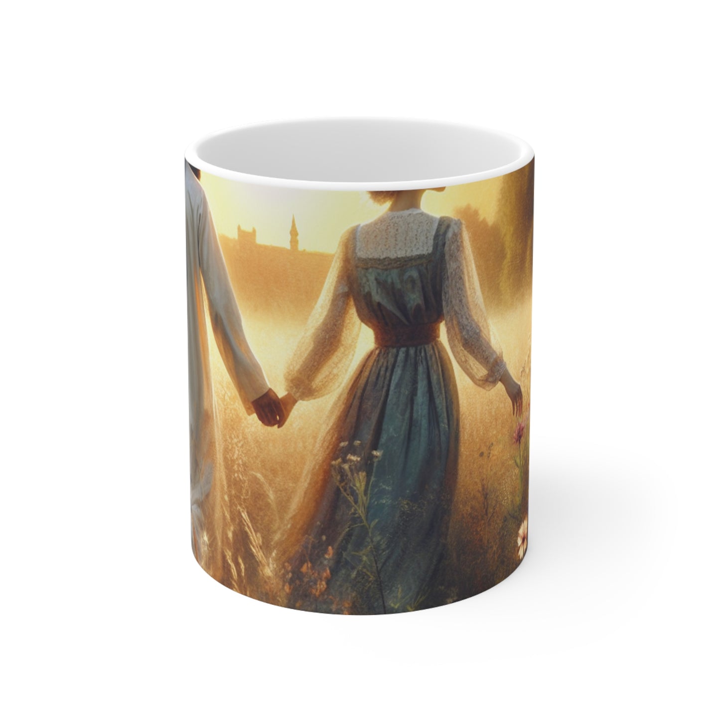 "Dulce Atardecer de Verano" - Taza de Cerámica The Alien 11oz Estilo Romanticismo