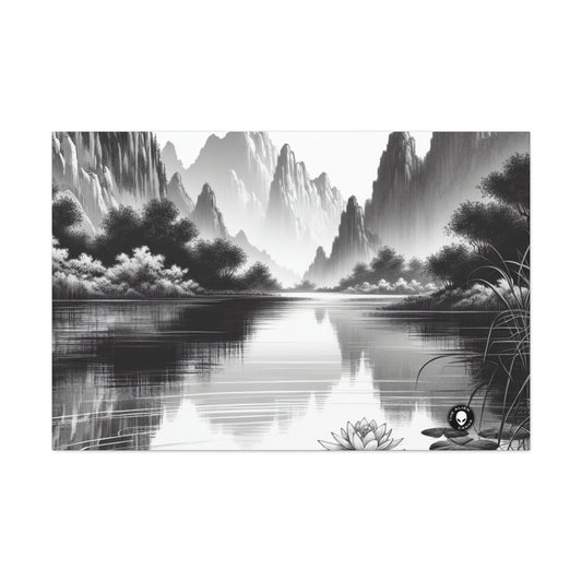 "Pristine Splendor" - The Alien Canva Zen Ink Painting