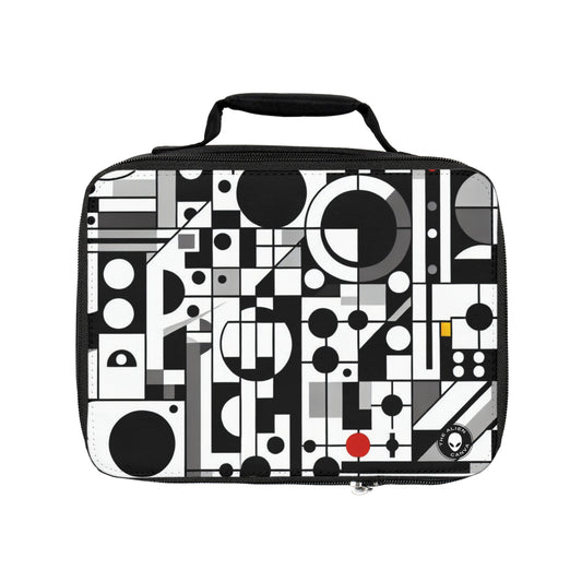 "Suprematismo dinámico: armonía geométrica en colores primarios" - La bolsa de almuerzo alienígena Suprematismo