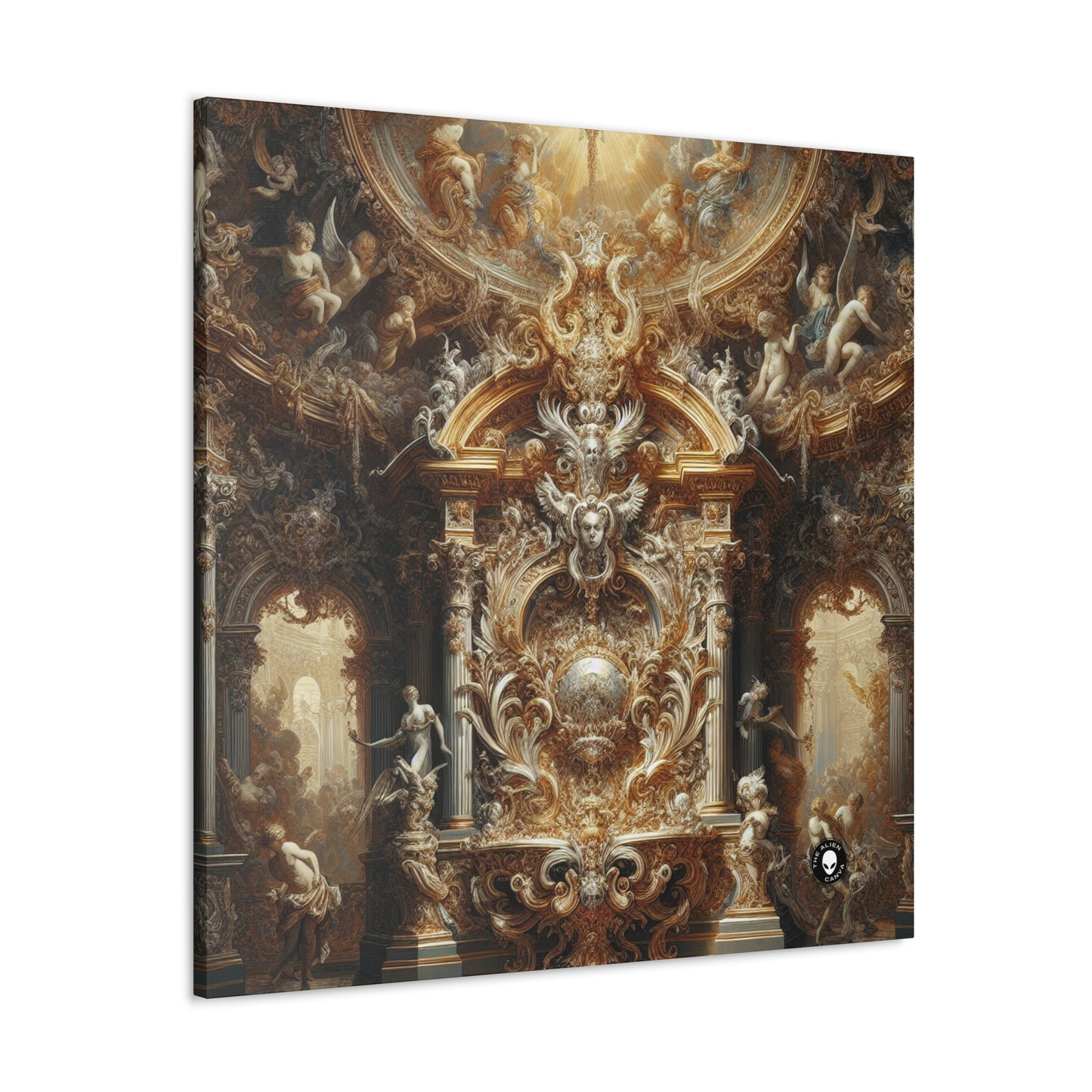 "Banquet baroque : un festin d'opulence" - The Alien Canva Baroque