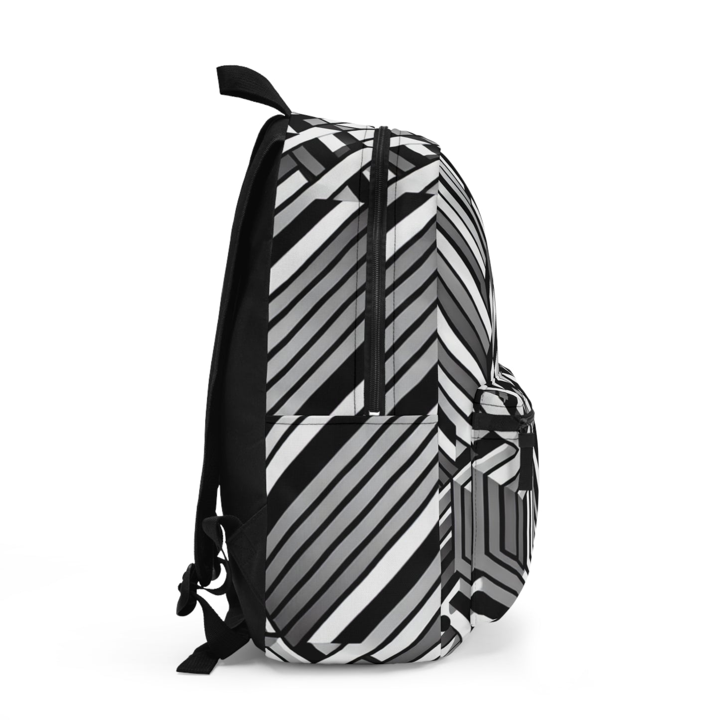 "Perception in Motion: A Mind-Bending Op Art Masterpiece" - The Alien Backpack Op Art