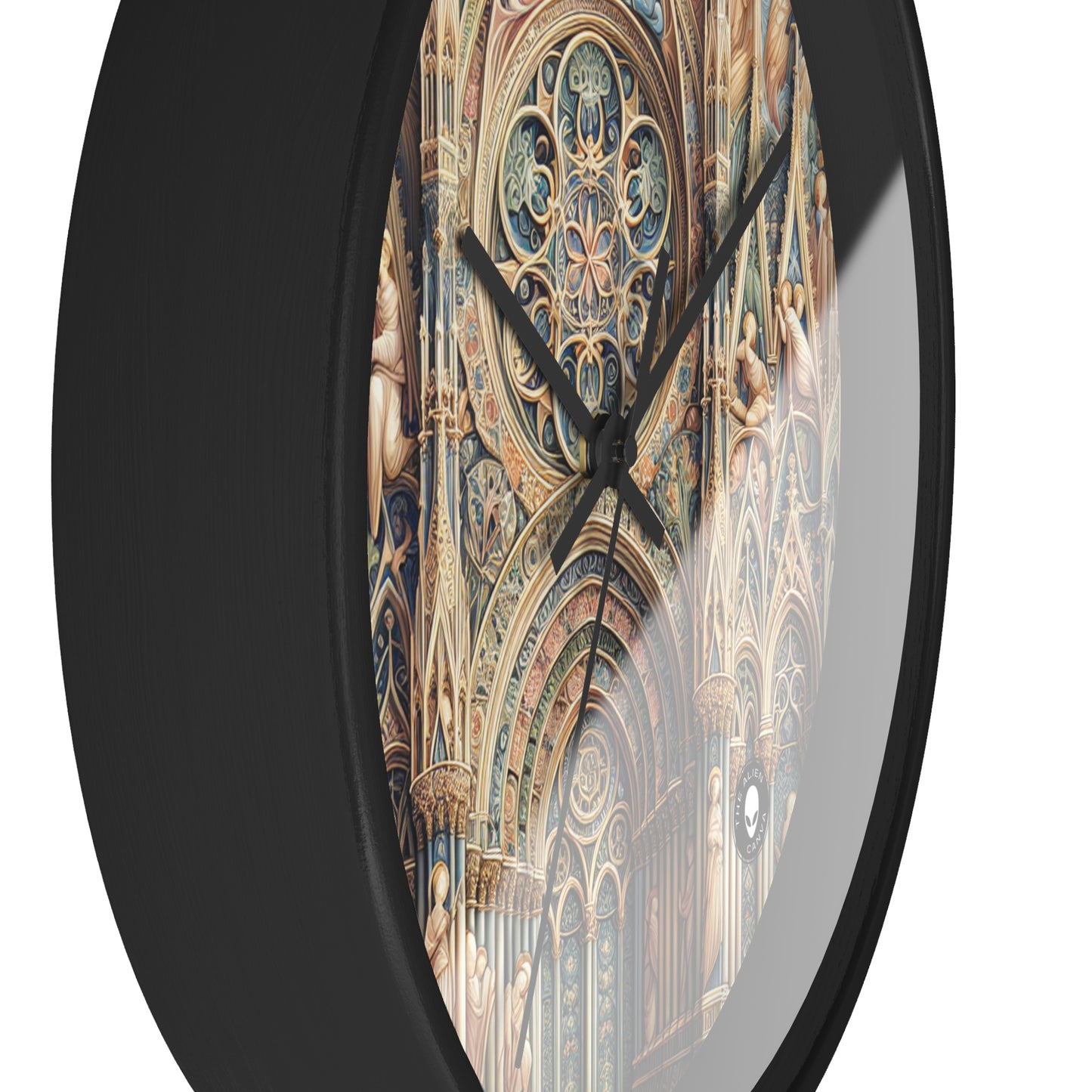 "Harmonie des Anges : Sérénade Céleste au Crépuscule" - The Alien Wall Clock International Gothic