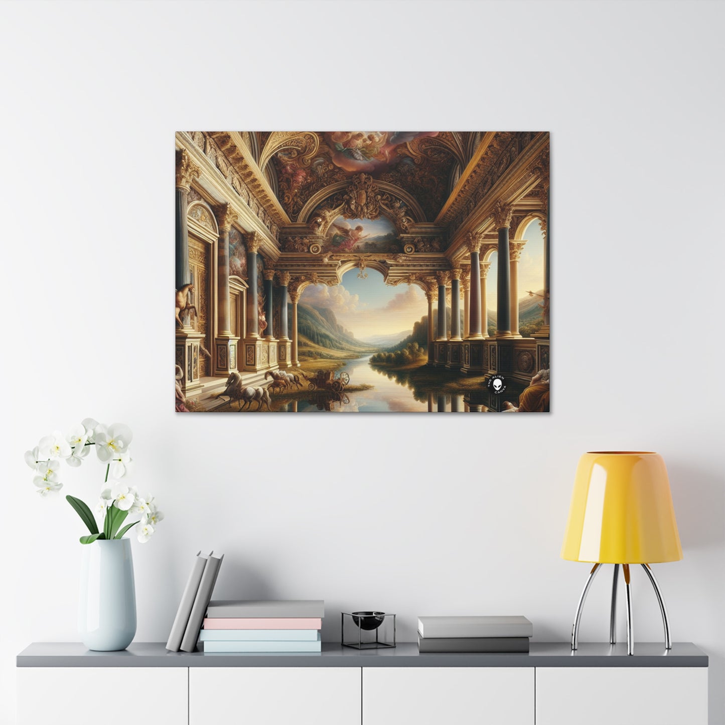 "A Neo-Renaissance Odyssey: A Modern Panorama" - The Alien Canva Renaissance Art